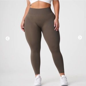 NVGTN olive solid seamless leggings